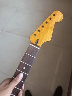 ROSEWOOD 22FRETS ROASTED MAPLE GLOSS FINISH ELECTRIC GUITAR NECK FOR FENDER