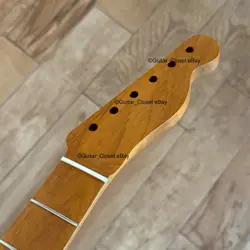 ROASTED MAPLE VINTAGE TELE 21 FRET NECK NITRO SATIN FITS TELECASTER FENDER VTM1E