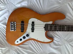 NOS FENDER AMERICAN SELECT JAZZ BASS GUITAR - AMBER BURST