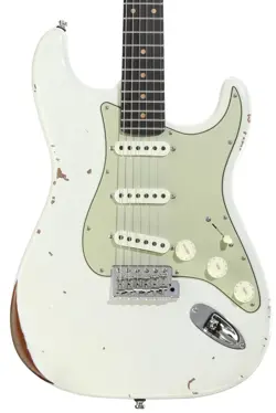 FENDER CUSTOM SHOP GT11 STRATOCASTER ELECTRIC GUITAR - OLYMPIC WHITE, RELIC,