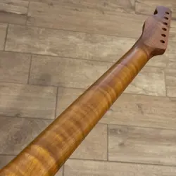 STAINLESS ROASTED FLAME MAPLE TELE GUITAR NECK NITRO FOR DIY FENDER TELECASTER