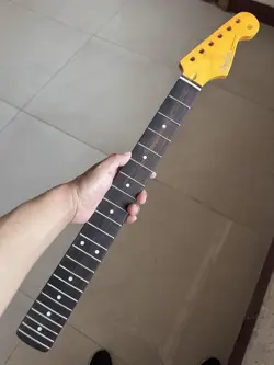 22FRETS YELLOW COLOR GLOSS FINISH MAPLE ELECTRIC GUITAR NECK SUITABLE FOR FENDER