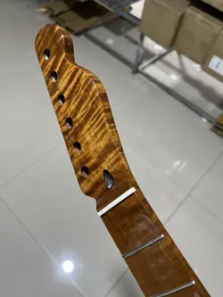 AAA STAINLESS STEEL 22FRET FENDER TELE ROASTED FLAME MAPLE ELECTRIC GUITAR NECK