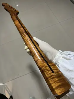 AAA STAINLESS STEEL 22FRETS FENDER TELE ROASTED FLAME MAPLE ELECTRIC GUITAR NECK