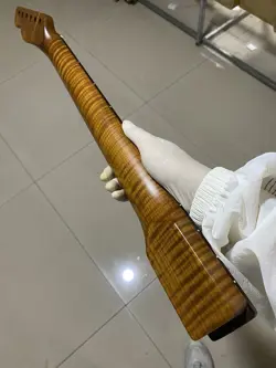 AAAA ROSEWOOD 22FRET FENDER TELE MATTE ROASTED FLAME MAPLE ELECTRIC GUITAR NECK