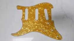 LEFT HANDED GOLDEN PEARL PICKGUARD FOR SSS FENDER STRATOCASTER ELECTRIC GUITARS