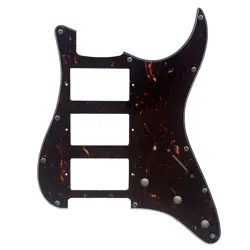 CUSTOM FOR FENDER US HHH STRATOCASTER GUITAR PICKGUARD,4 PLY BROWN TORTOISE