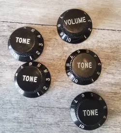 GUITAR VOLUME/TONE KNOB FENDER STRAT STYLE