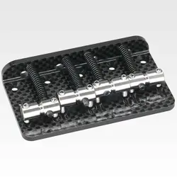 NEW GOTOH CBB-4 CARBON-O-LITE TITANIUM 4-STRING BASS BRIDGE FOR FENDER - BLACK