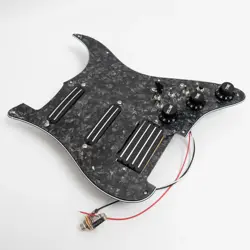 PREWIRED LOADED PICKGUARD COIL SPLITTIN HUMBUCKER PICKUP FOR FENDER STRAT GUITAR