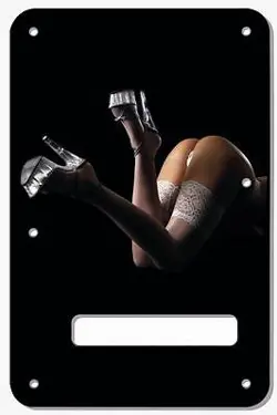 STRATOCASTER TREMOLO COVER CUSTOM FENDER GRAPHICAL GUITAR BACK PLATE KICK HEELS