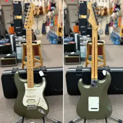 2012 FENDER AMERICAN STANDARD STRATOCASTER HSS JADE PEARL METALLIC W/ HS CASE