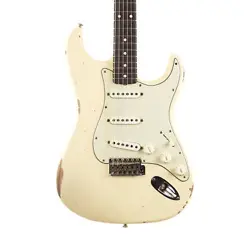 USED FENDER CUSTOM SHOP 1960 STRATOCASTER RELIC OLYMPIC WHITE 2021