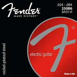 *FENDER ELECTRIC BASS STRINGS 250B6 NPS BASS VI 24-84