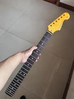 ROSEWOOD 22FRETS YELLOW COLOR MAPLE ELECTRIC GUITAR NECK SUITABLE FOR FENDER