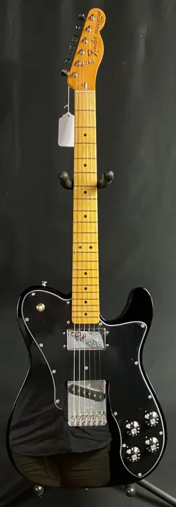 FENDER AMERICAN VINTAGE II 1977 TELECASTER CUSTOM ELECTRIC GUITAR GLOSS BLACK
