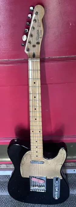 BLACK FENDER SQUIER TELECASTER E9 SERIES - MAPLE NECK - MADE IN KOREA MIK