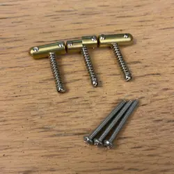 RARE FENDER CUSTOM SHOP RSD LEFT HAND BRASS TELE BRIDGE COMP SADDLES USA TELE LH