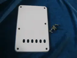 LATE 1970'S FENDER STRATOCASTER TREMOLO CAVITY COVER BACK PLATE W/B/W