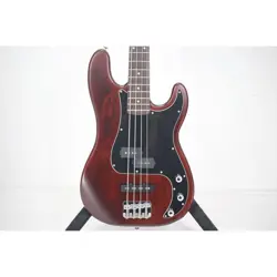 ELECTRIC BASS GUITAR SQUIER BY FENDER STANDARD P-BASS SPECIAL BROWN USED