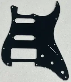 CUSTOM FOR FENDER STRATOCASTER 11 SCREW S-S-P90 GUITAR PICKGUARD,3 PLY BLACK