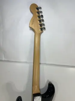 FENDER SQUIER STRAT BLACK ELECTRIC GUITAR ~ AUTOGRAPHED BY RICHIE SAMBORA