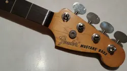 FENDER ARTIST SERIES JMJ ROAD WORN MUSTANG ELECTRIC BASS GUITAR NECK ROSEWOOD