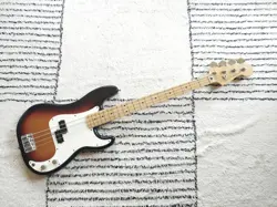 ELECTRIC BASS GUITAR FENDER MEXICO PLAYER PRECISION 2018 SUNBURST S/N MX18205321