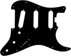 WD CUSTOM PICKGUARD FOR FENDER AMERICAN ELITE STRATOCASTER SSS #39 BLACK/BLAC...
