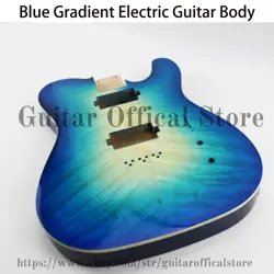 BLUE GRADIENT VENEER TELECASTER ELECTRIC GUITAR BODY ALDER WOOD FOR FENDER GUITA