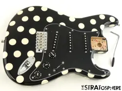 FENDER BUDDY GUY STRATOCASTER STRAT LOADED BODY BLACK POLKA DOT