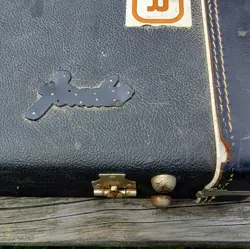 VINTAGE 1966 FENDER GUITAR CASE - TELECASTER, STRATOCASTER - ORANGE INTERIOR