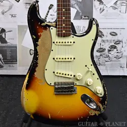 FENDER CUSTOM SHOP MBS 1960S STRATOCASTER HEAVY RELIC -3 COLOR SUNBURST- BY JOHN