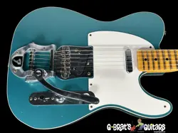 2025 FENDER TELECASTER TWISTED TELE CUSTOM SHOP W BIGSBY ~ AGED OCEAN TURQUOISE