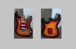 SQUIER STRATOCASTER SE LOADED GUITAR BODY RED TORTOISE BY FENDER