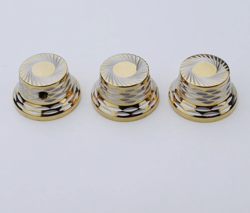 3PCS METAL GUITAR VOLUME TONE KNOBS FOR FENDER STRATOCASTER STRAT