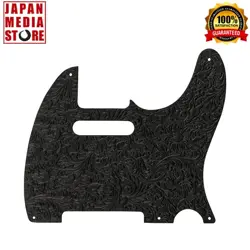 FENDER WAYLON JENNINGS LEATHER TELECASTER PICKGUARD BLACK FOR ELECTRIC GUITAR