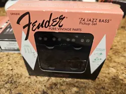 FENDER  PURE VINTAGE '74 JAZZ BASSÂ® PICKUP SET, BLACK (2) MODEL #: 0992243000
