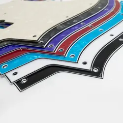 JB BASS PICKGUARD SCRATCH PLATE FOR FENDER JAZZ BASS 10 HOLE PVC CELLULOID GUARD