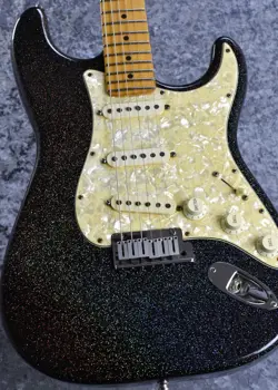 FENDER CUSTOM SHOP AMERICAN CLASSIC STRATOCASTER BLACK HOLOFLAKE 3.73KG 1993