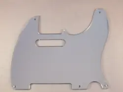 SILVER MIRROR 5 HOLE SCRATCH PLATE PICKGUARD FOR FENDER TELECASTER TELE GUITAR