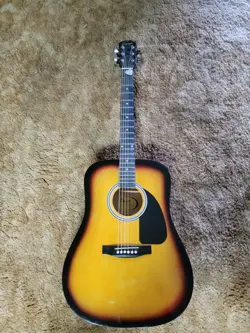 USED -  FENDER SQUIER DREADNOUGHT ACOUSTIC GUITAR
