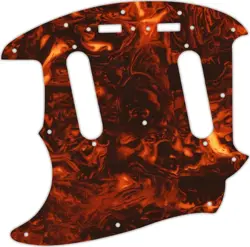 WD CUSTOM PICKGUARD FOR LEFT HAND FENDER 1964-1982 MUSTANG #05F FAUX TORTIOSE