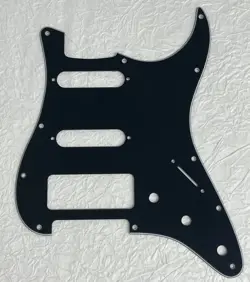 NEW GREAT-FOR FENDER STRATOCASTER 11 SCREW S-S-P90 STYLE GUITAR PICKGUARD BLACK