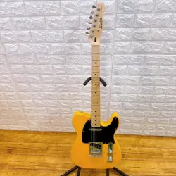 SQUIER BY FENDER TELECASTER YELLOW ELECTRIC GUITAR FROM JAPAN
