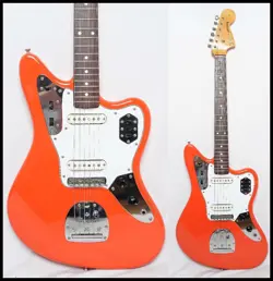 USED 1999-2002 FENDER JAPAN JG66-85 FRD FIESTA RED CIJ JAGUAR MADE IN JAPAN