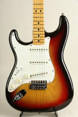 FENDER 1976 STRATOCASTER LEFT HAND SUNBURST MAPLE ELECTRIC GUITAR