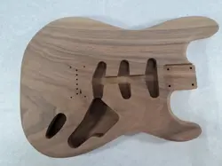 ONE PIECE WALNUT SSS HARDTAIL GUITAR BODY - FITS FENDER STRATOCASTER NECKS J2122
