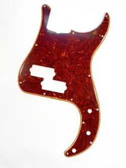 BOOTS AGED RELIC CELLULOID TORTOISE/WHITE PICKGUARD FOR FENDER PRECISION BASS
