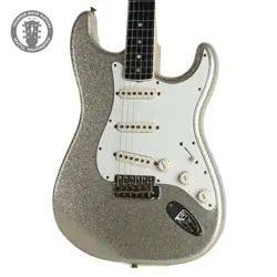 2022 FENDER CS '65 STRATOCASTER JOURNEYMAN RELIC SILVER METAL-FLAKE SPARKLE